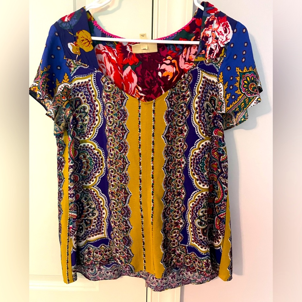 Anthropologie silk blouse (size 6)
